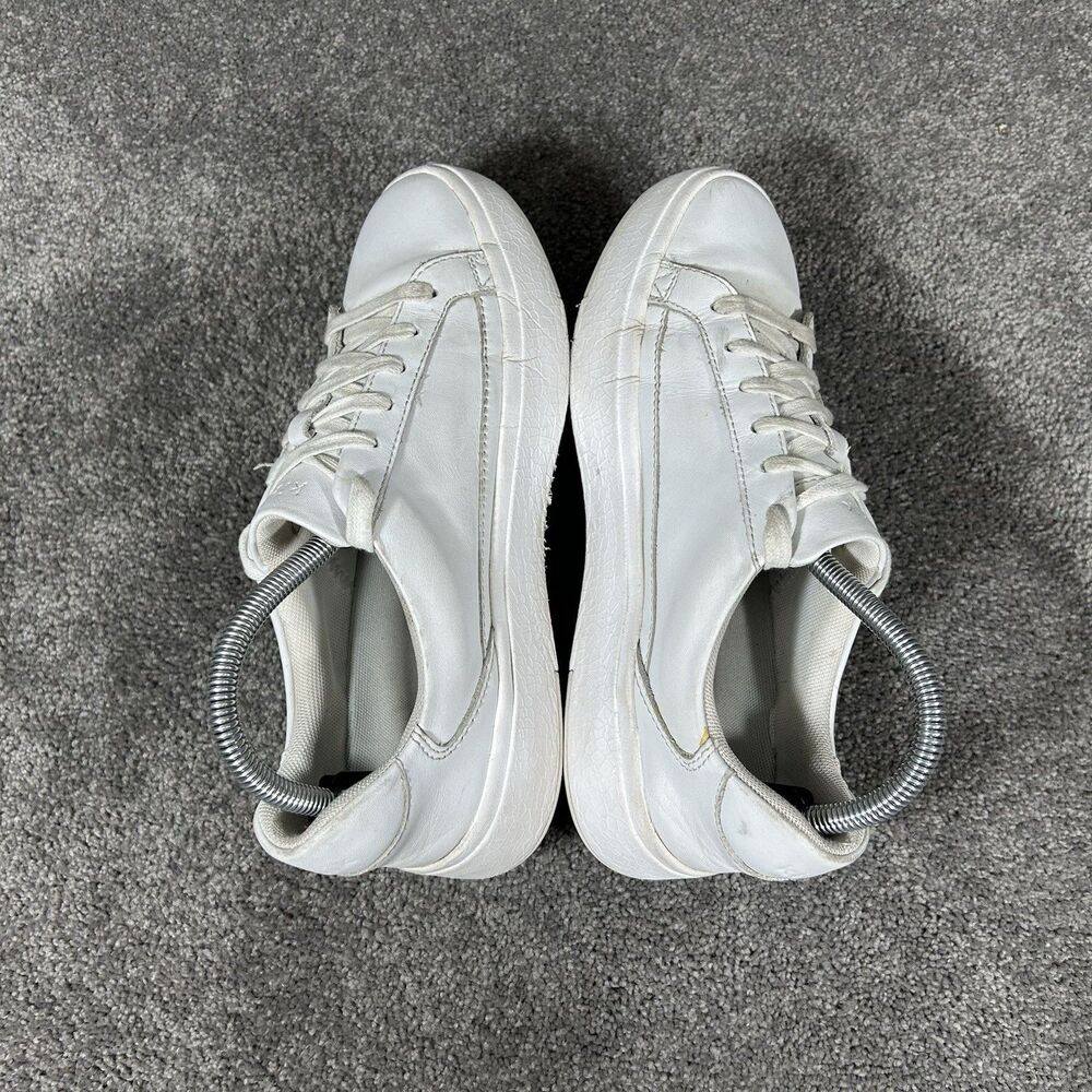 Kizik Vegas Women's Sz 8.5 Men's Sz 7 White Leather Hands Free Athletic Shoes - Picture 7 of 11